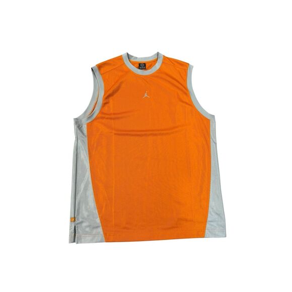 Vintage 2005 Jordan 20th Anniversary Jersey Tank Orange/Gray Mens XL - Picture 1 of 7